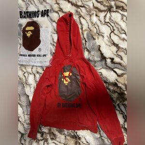 A BATHING APE ONLINE EXCLUSIVE RELAXED FIT PULLOVER HOODIE BY BATHING APE